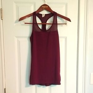 Champion Maroon Racerback Athletic Tank Top, Size S